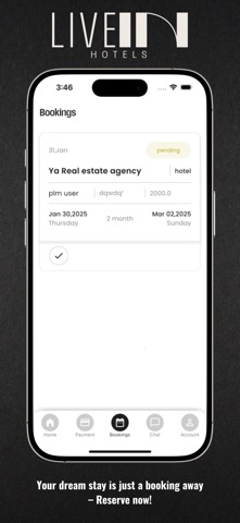 Live in Hotels Partner Central screenshot
