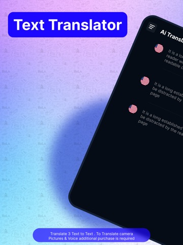 AI Translator : Speak & Learn iPad screenshot