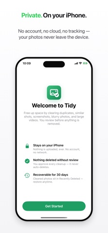 Tidy: Photo Cleaner iPhone screenshot