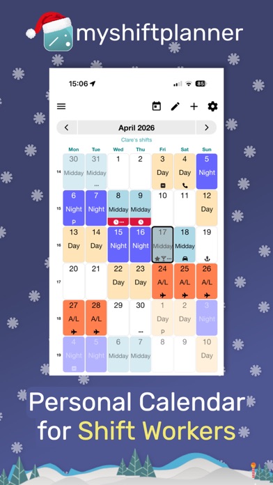 Screenshot #2 pour My Shift Planner - Calendar