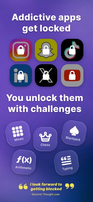 Second Thought: App Blocker Screenshot 2 of 6