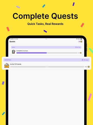 Paid Survey: Earn Cash Rewards iPad screenshot