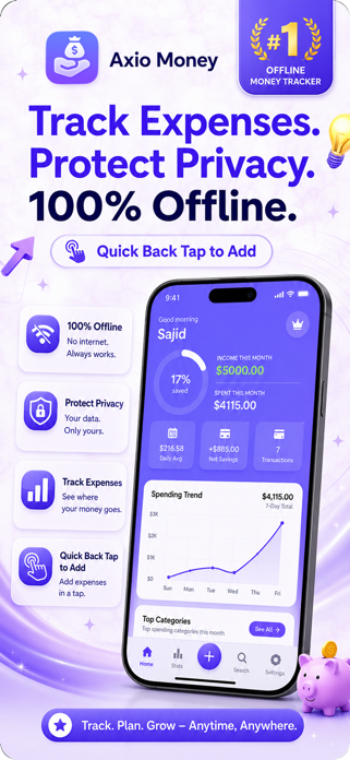 Axio Money: Expense Tracker Screenshot 1 of 8