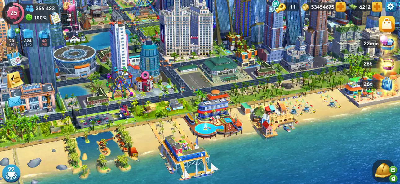 SimCity BuildIt iOS Mod IPA screenshot 1 - iOS game interface