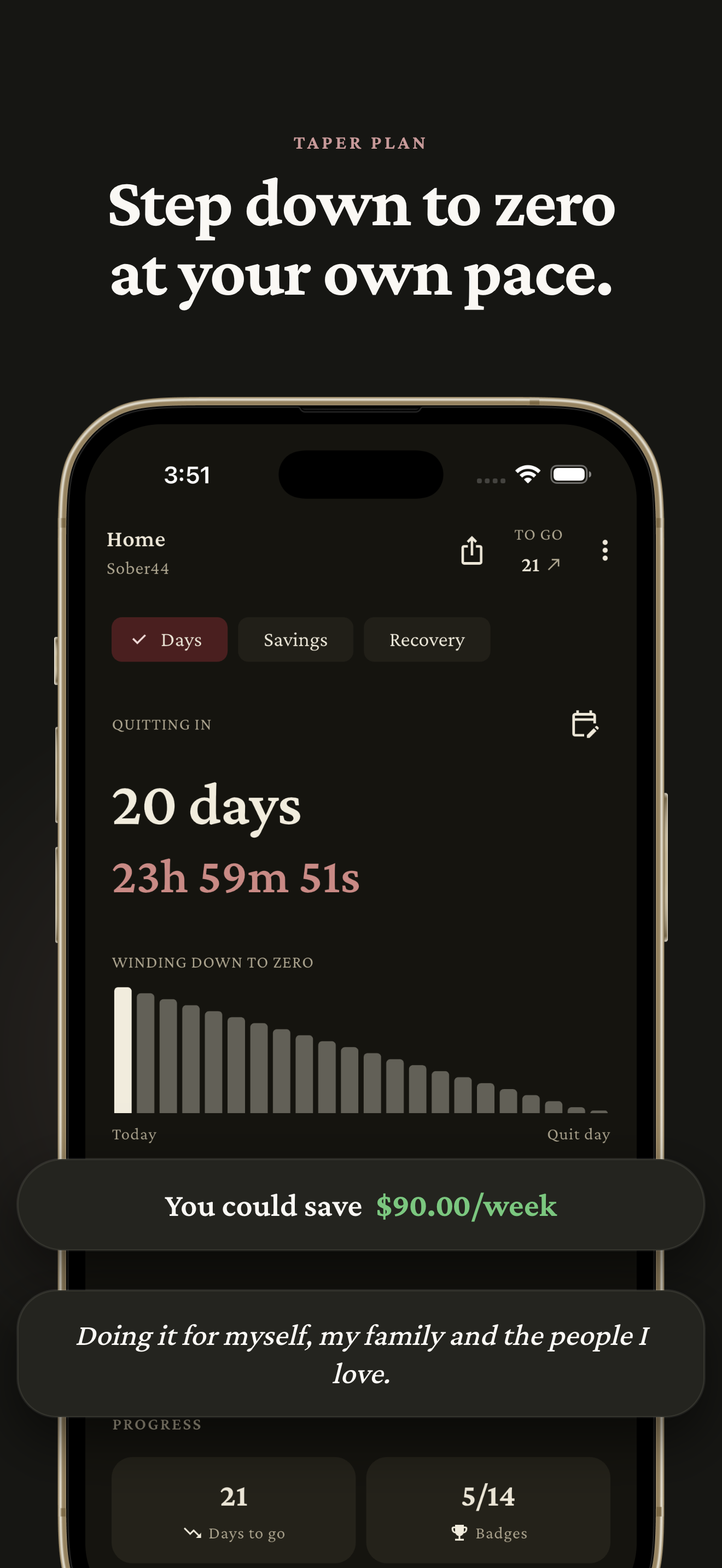 Alcohol Free Tracker - Sober44 screenshot 2