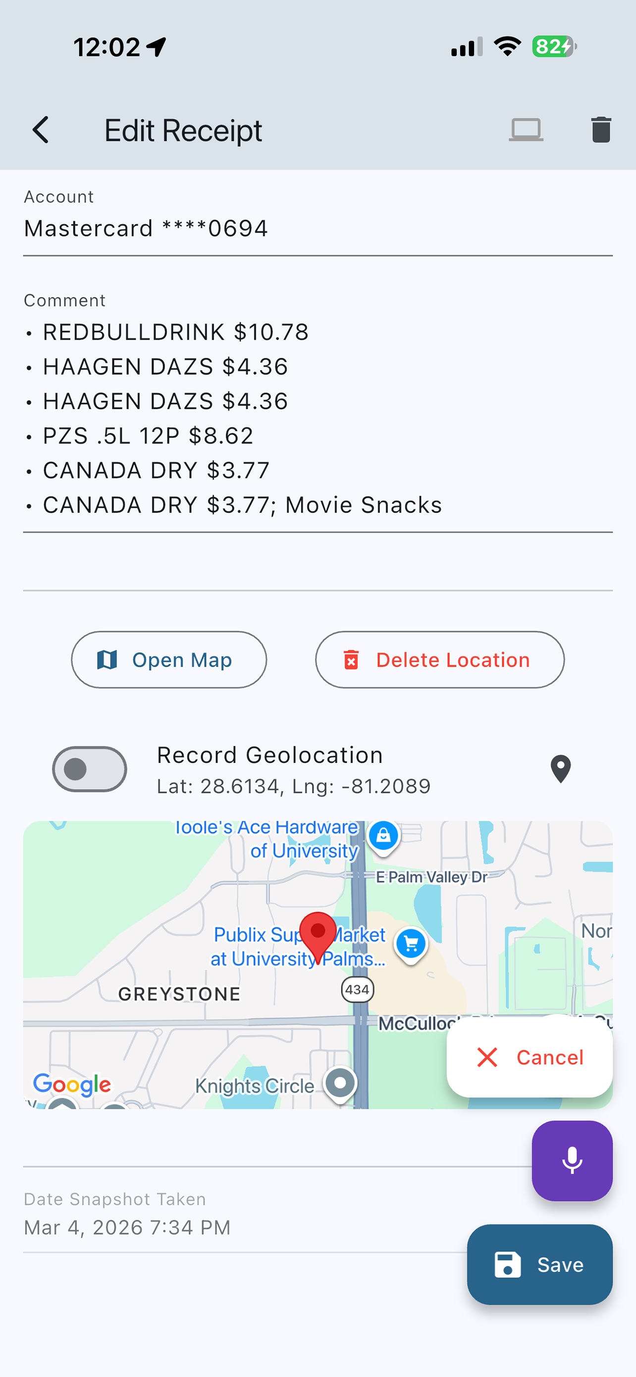 AceMoney Receipts
