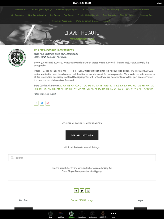 CRAVE THE AUTO iPad screenshot 3 - Sports app