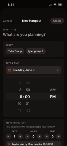 Hangout Planner screenshot
