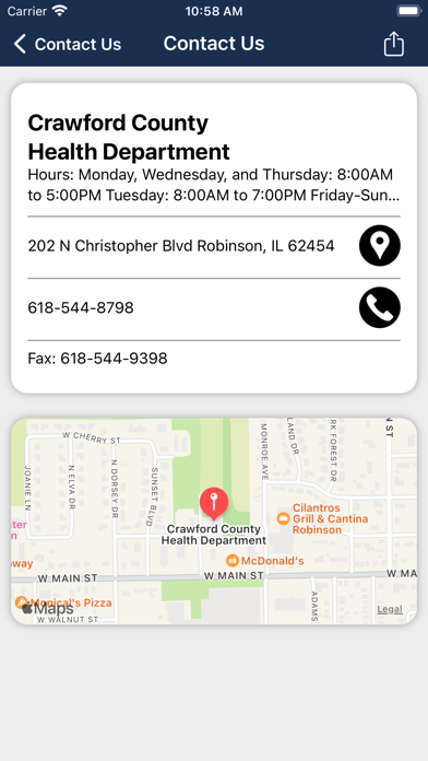 Crawford County Health, IL Screenshot