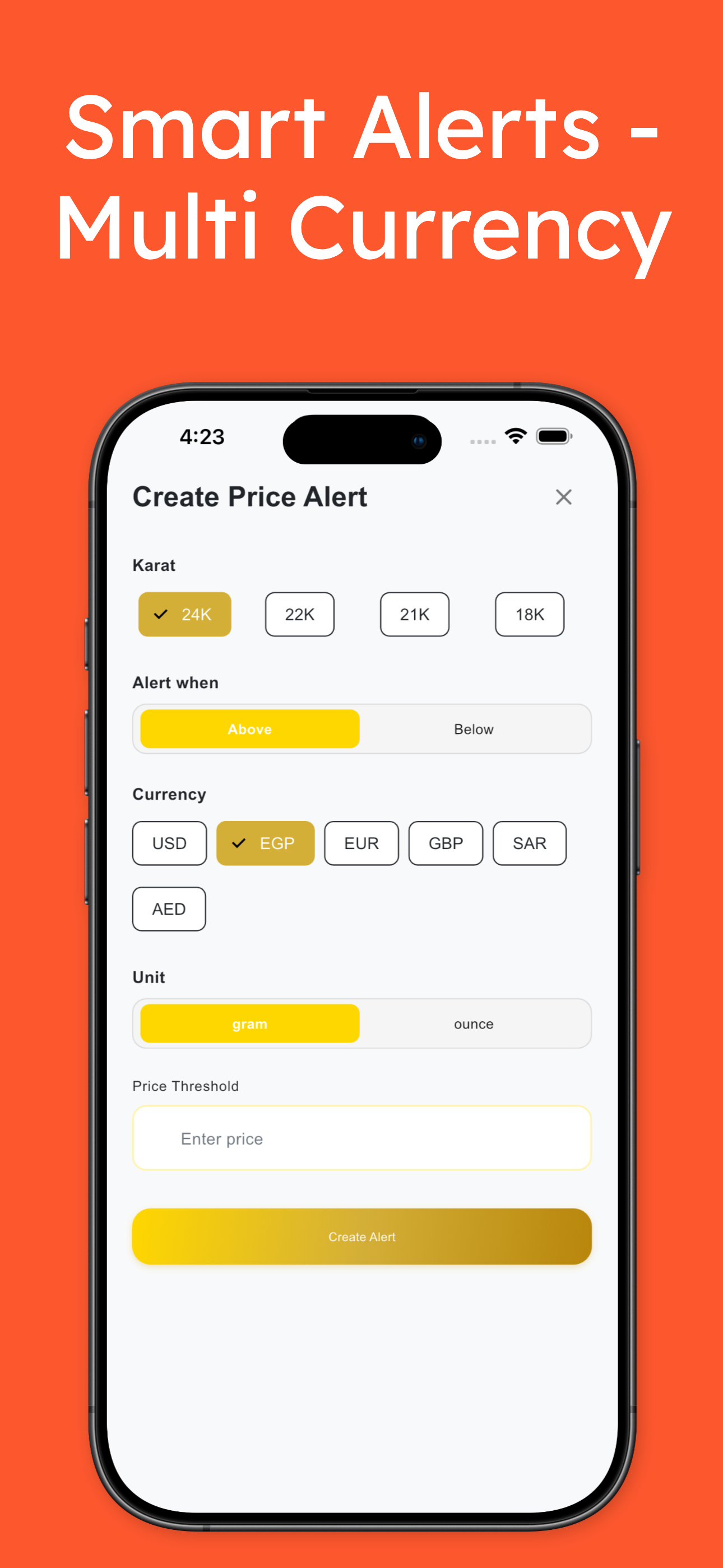 Gold Price Tracker & Alerts