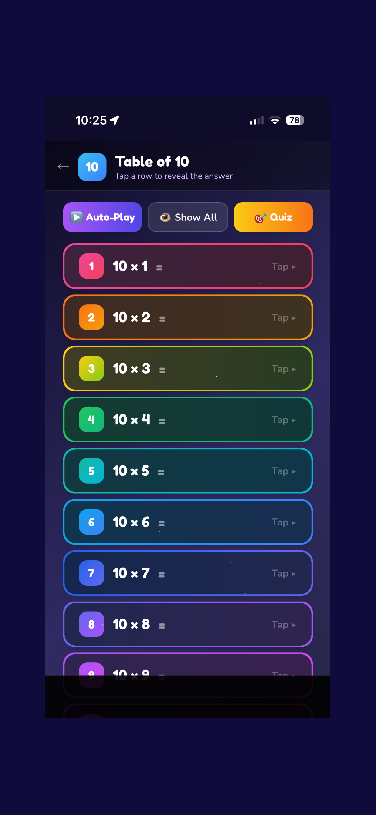 Learn Tables - Pro
