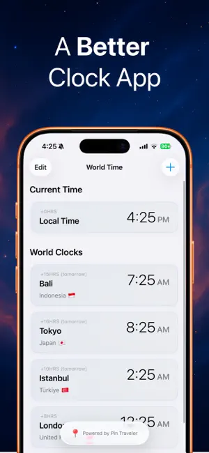 Better Clock: World Timezones screenshot 1