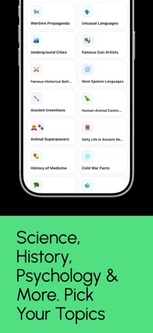 Swipe Learn: Fun & Weird Facts Screenshot 3 of 5