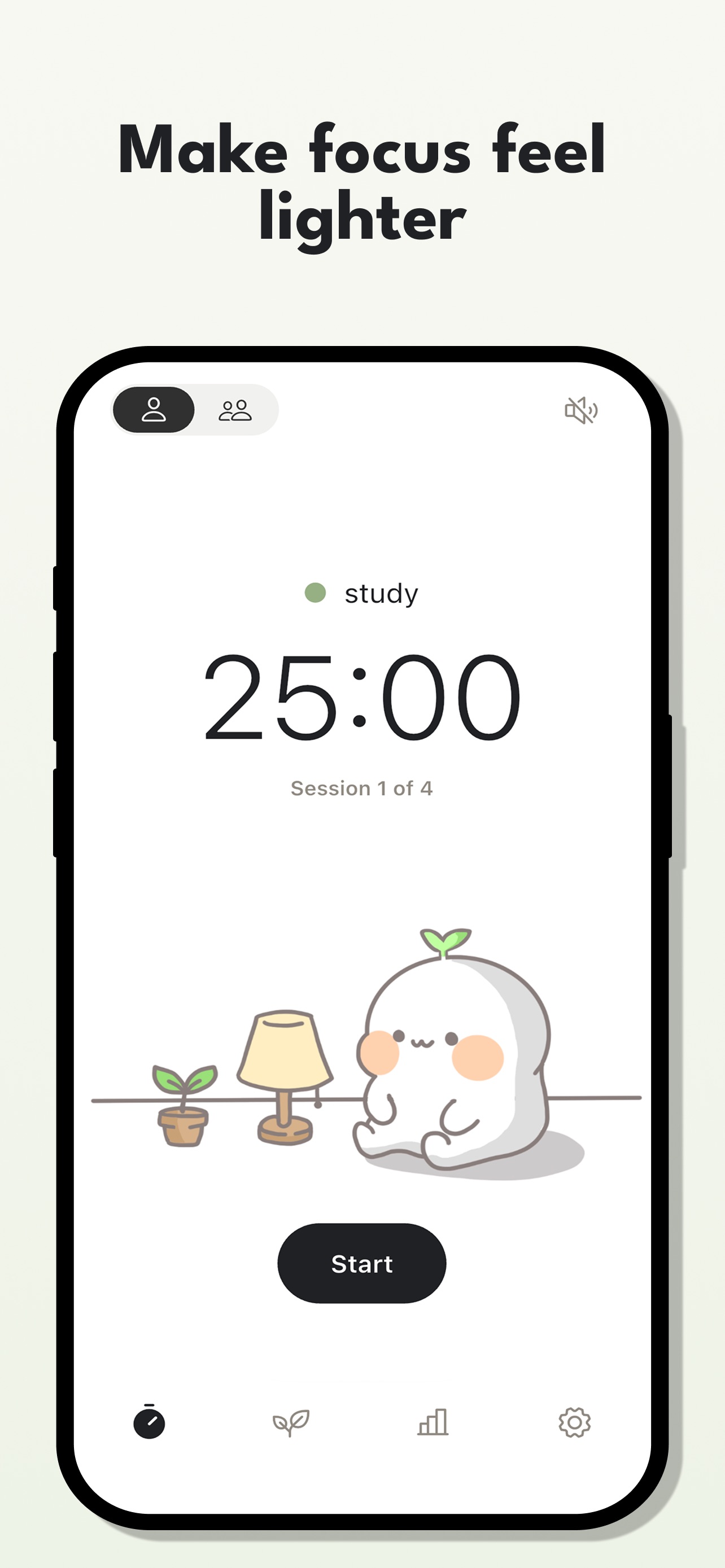 Screenshot 1 of Patsspace: Focus Timer
