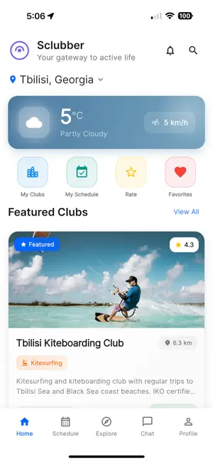 Sclubber.com Sports Platform screenshot 1