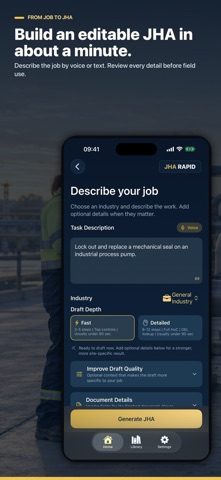JHA Rapid: Job Hazard Analysis Screenshot 1 of 8
