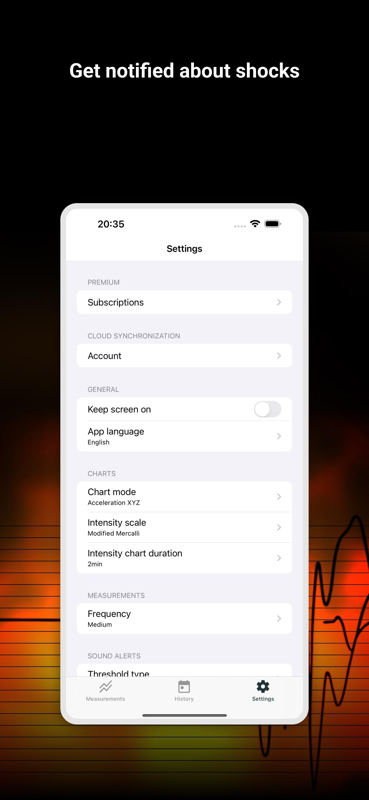 Vibration meter - Seismometer screenshot 4