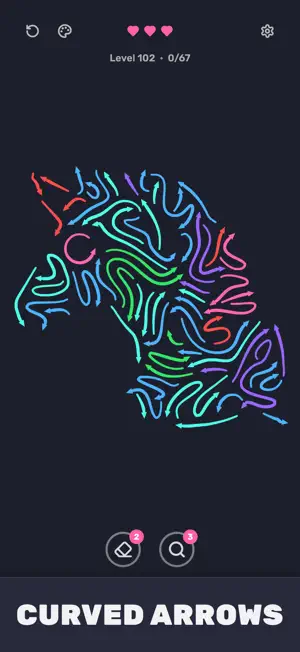 Arrow Curve: Maze Flow Out Go screenshot 1