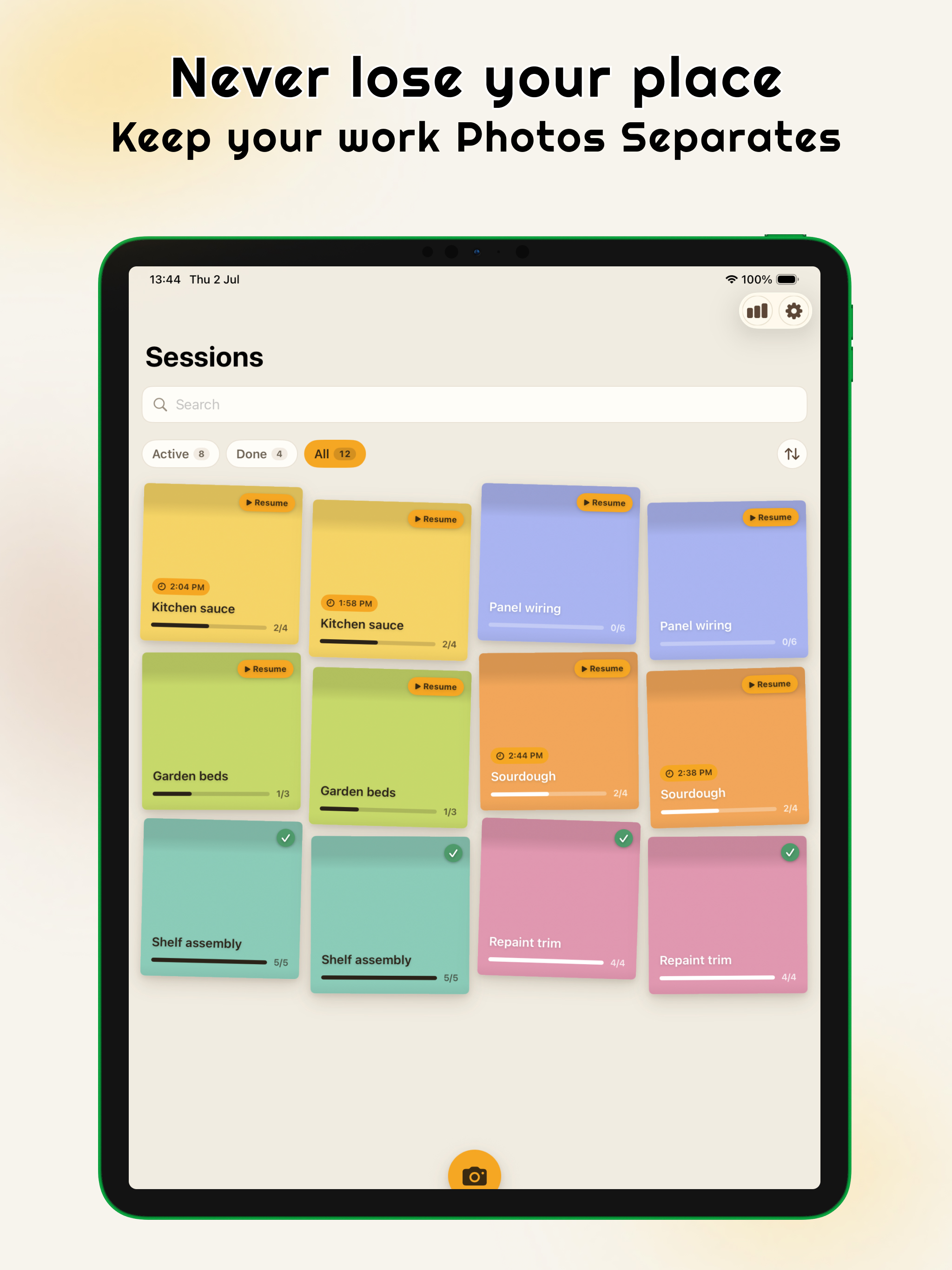 TaskCam: Resume Any Task screenshot 8