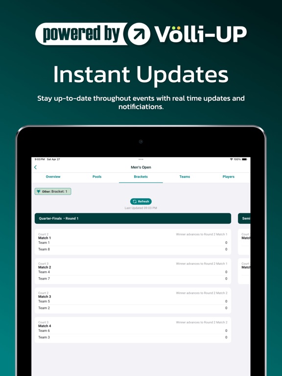 Völli-UP iPad screenshot 3 - Sports app