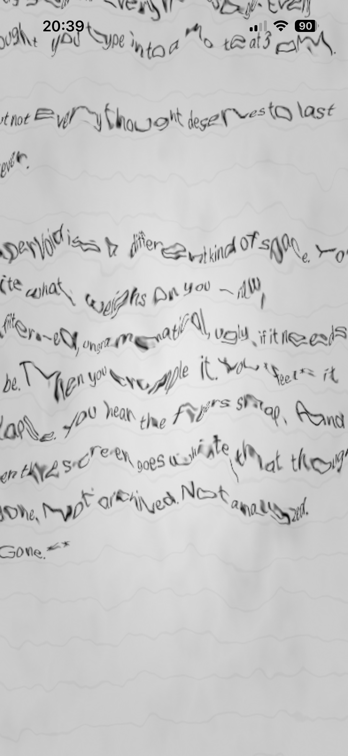 Paper Void: Morning Pages screenshot 3