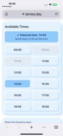 Tamea: Appointment Booking Screenshot 8 of 10