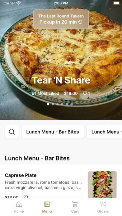The Last Round Tavern iPhone screenshot 2 - Food & Drink app