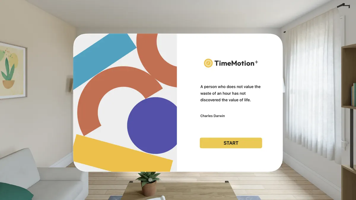 TimeMotion+ for Vision Pro screenshot 1