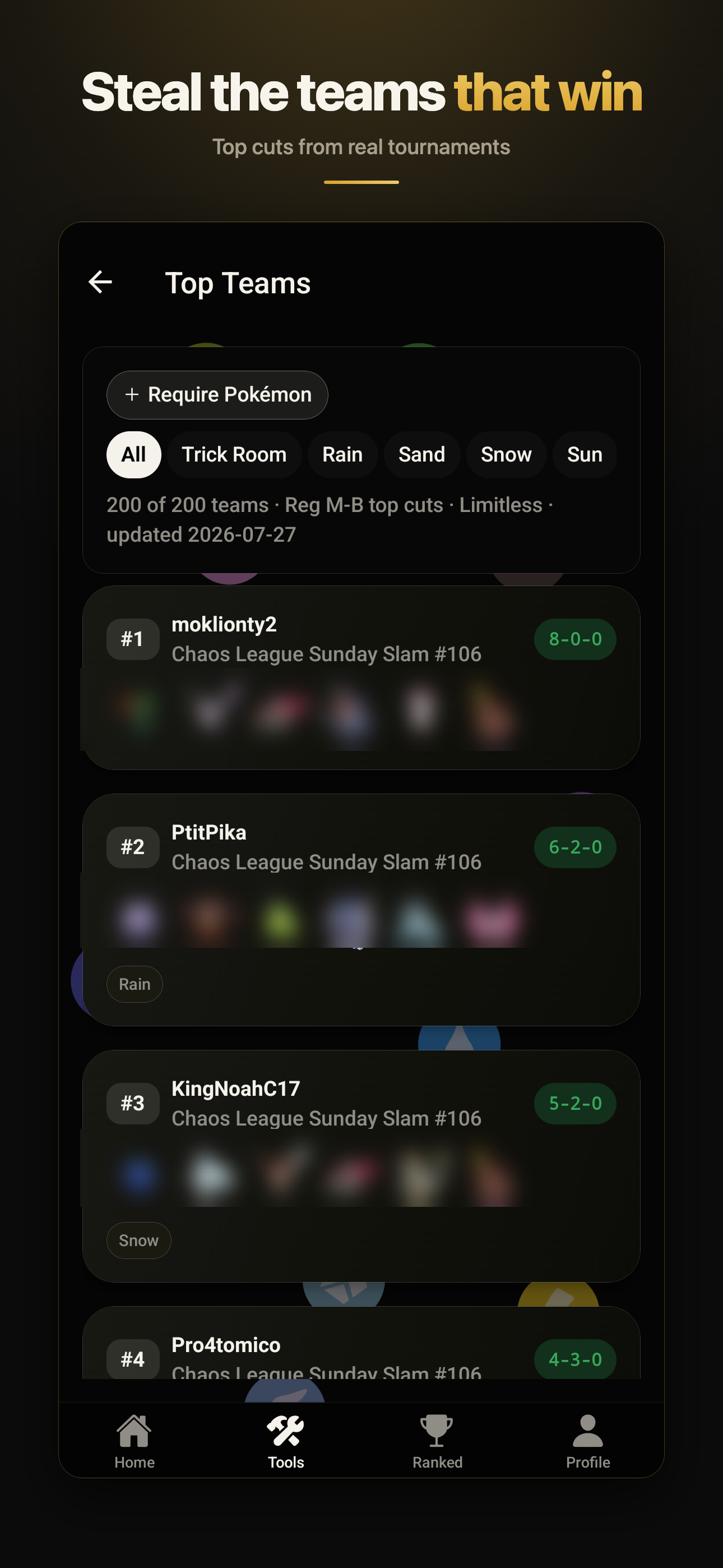 TopCut VGC: Bo3 Ranked Ladder screenshot 3