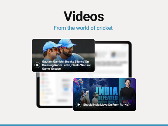 NDTV Cricket iPad screenshot 4 - Sports app