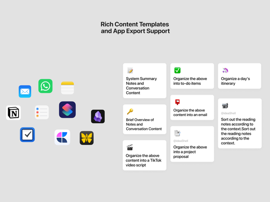 ideaShell: AI Voice Notes iPad screenshot 7 - Lifestyle app