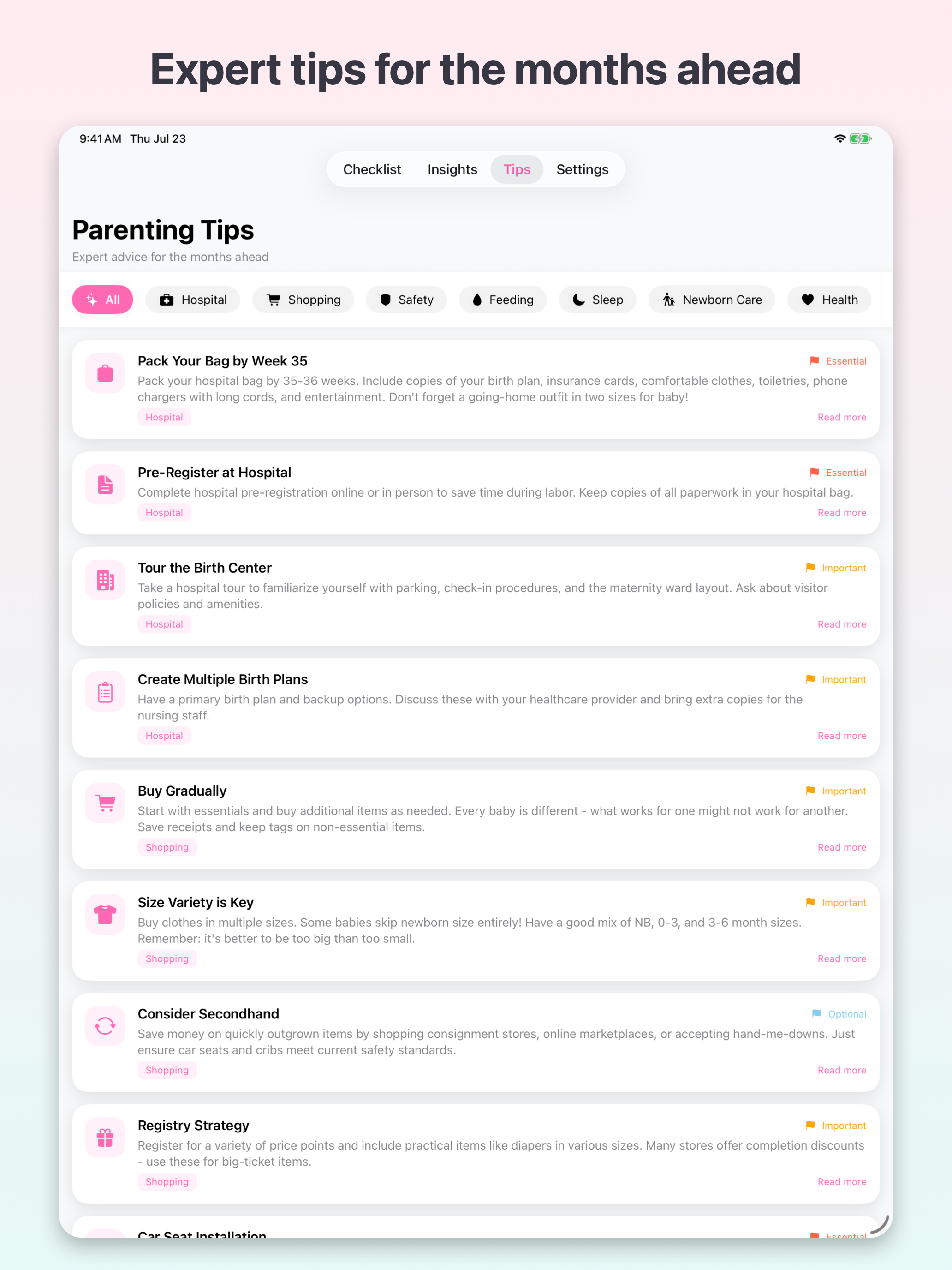 Baby Checklist & Hospital Bag screenshot 8