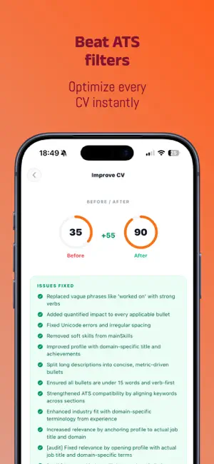 Apply4Me: AI Job Search & CV iPhone screenshot 4