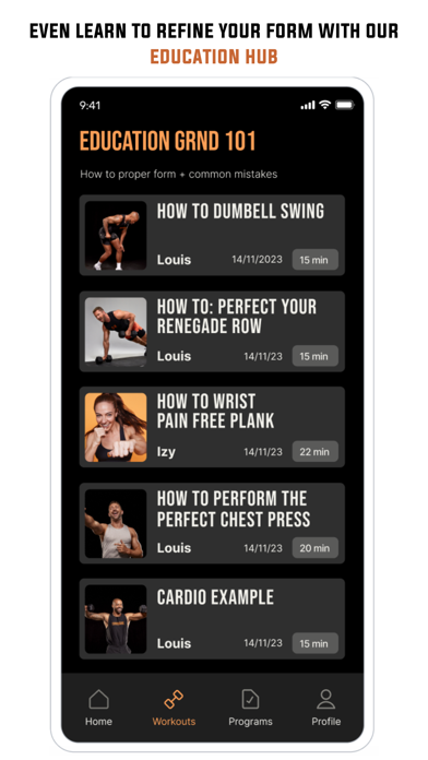 Strength & Home Gym GRNDHOUSE Screenshot