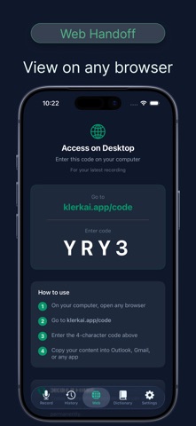 Klerk: Speech to Text screenshot