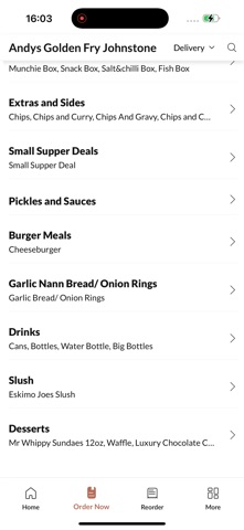 Andys Golden Fry Johnstone iPhone screenshot