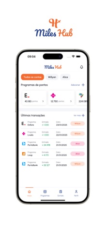 MilesHub screenshot