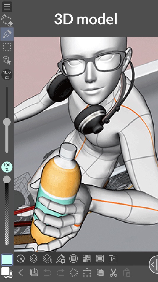 #6. Clip Studio Paint for iPhone (iOS) By: CELSYS,Inc.