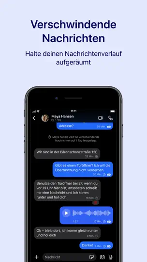 Screenshot von Signal – Sicherer Messenger auf dem iPhone 2