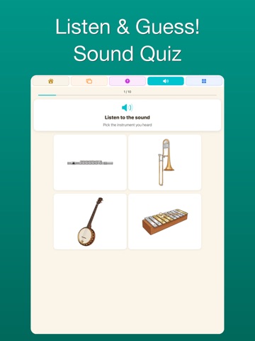 100 Music - Instruments iPad screenshot