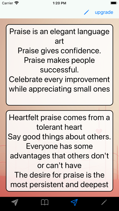 Good, Positive, Love Wording Screenshot