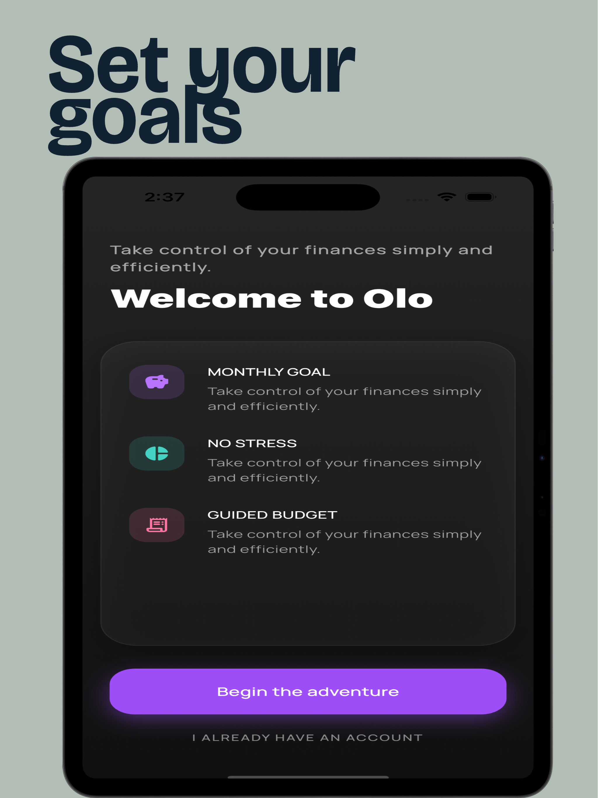 Olo: Money Manager