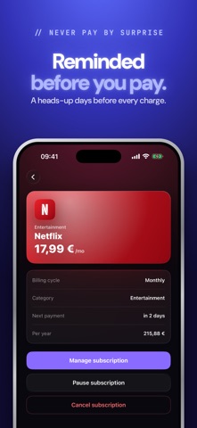 Subvise: Subscription Manager Screenshot 3 of 5