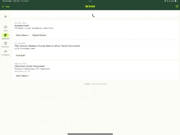 USTA OfficialsFirst iPad screenshot