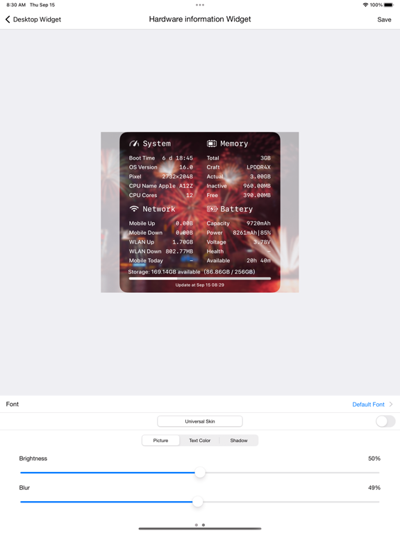 CPU Dasher Mobile Master Tools iPad screenshot 6 - Utilities app