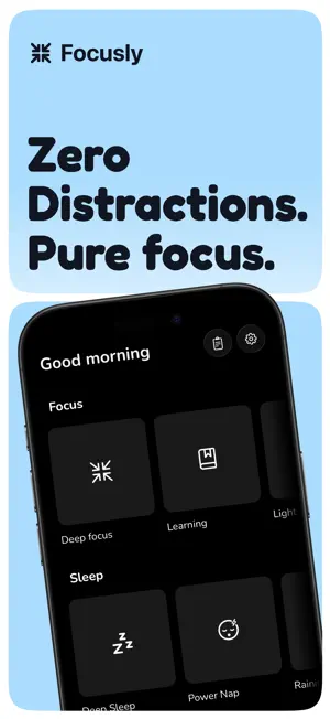Focusly: Study timer & sounds screenshot 1