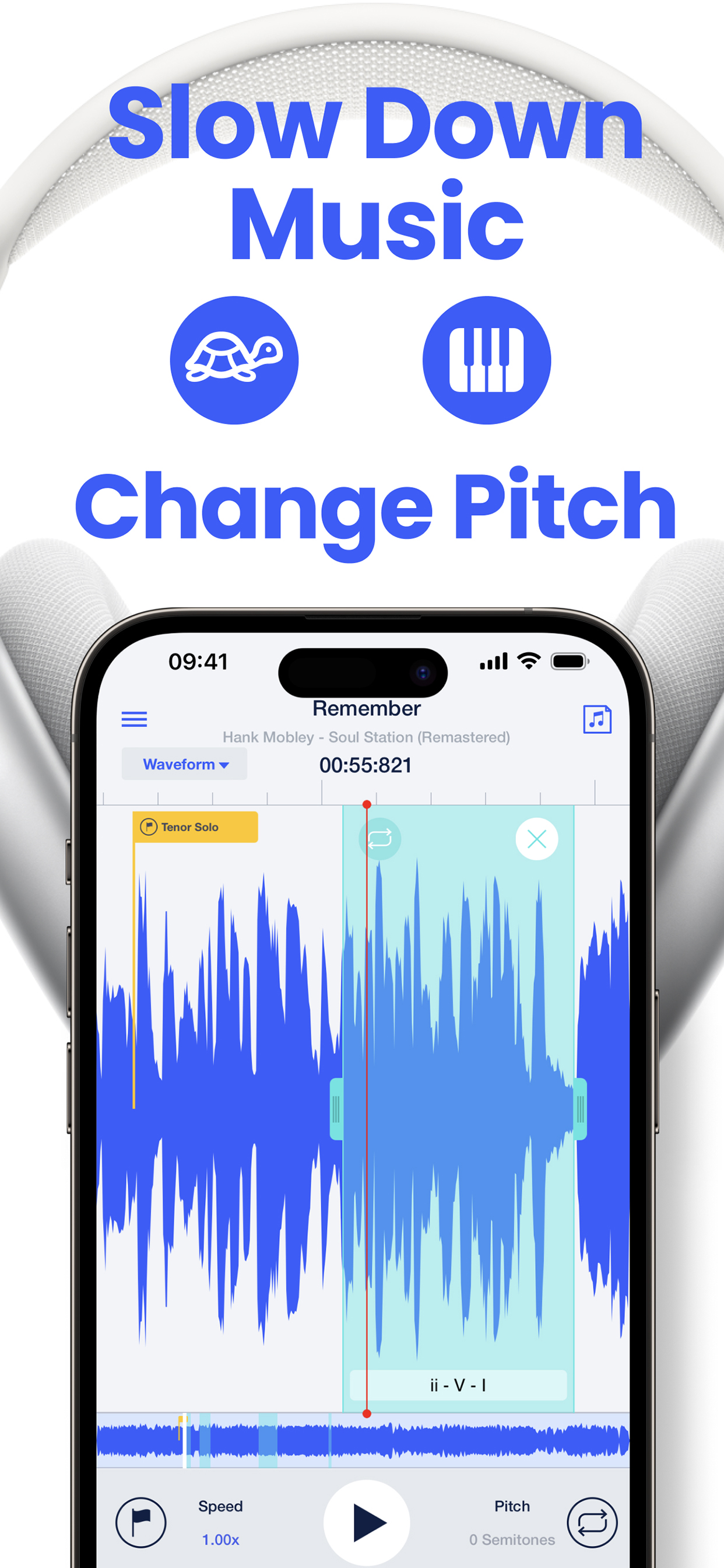 Slow Down Music | Transcribe+