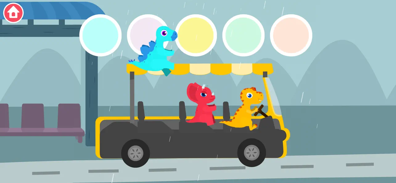 Screenshot #2 pour Jeux de bus dinosaure