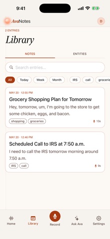 AI Voice Note Taker - Ava Screenshot 4 of 6