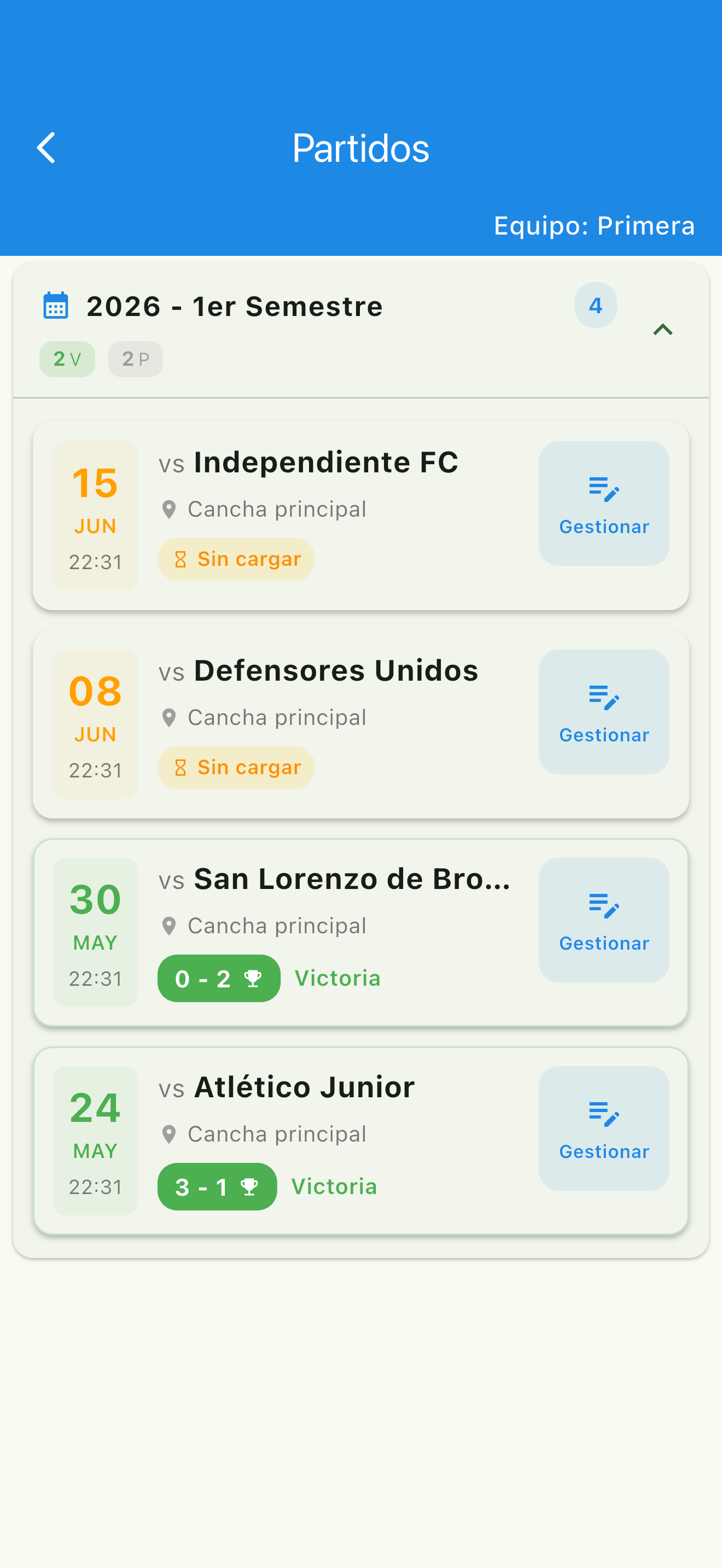 Yendoo - Gestión Deportiva screenshot 4